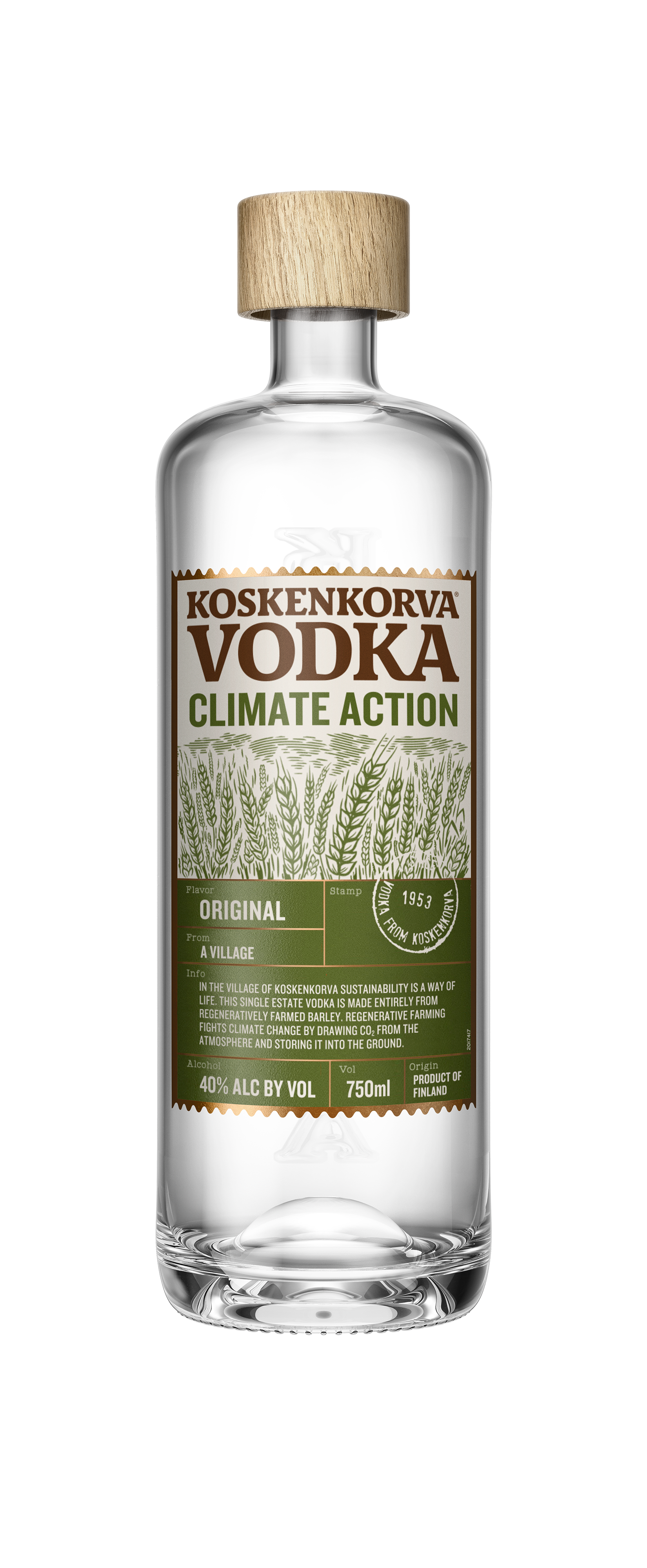 Koskenkorva Vodka ClimateAction - 75cl -visual